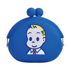Japan Osamu Goods Pochi Silicone Mini Accessory Clasp Pouch - Boy Jack Blue