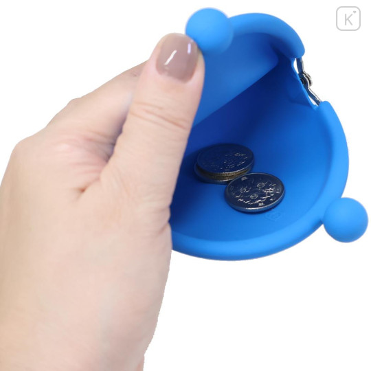 Japan Osamu Goods Pochi Silicone Mini Accessory Clasp Pouch - Boy Jack Blue - 3