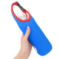 Japan Osamu Goods Plastic Bottle Holder Carrier - Girl Jill & Cat Blue - 2