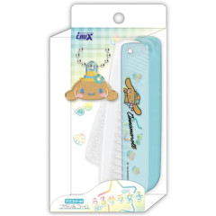 Japan Sanrio Sparkling Tropical Brush & Comb with Mascot - Cinnamoroll