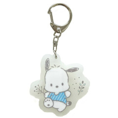 Japan Sanrio Glow-in-the-Dark Luminous Acrylic Keychain - Pochacco : Playing in the field