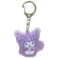 Japan Sanrio Glow-in-the-Dark Luminous Acrylic Keychain - Kuromi : Playing in the field - 1