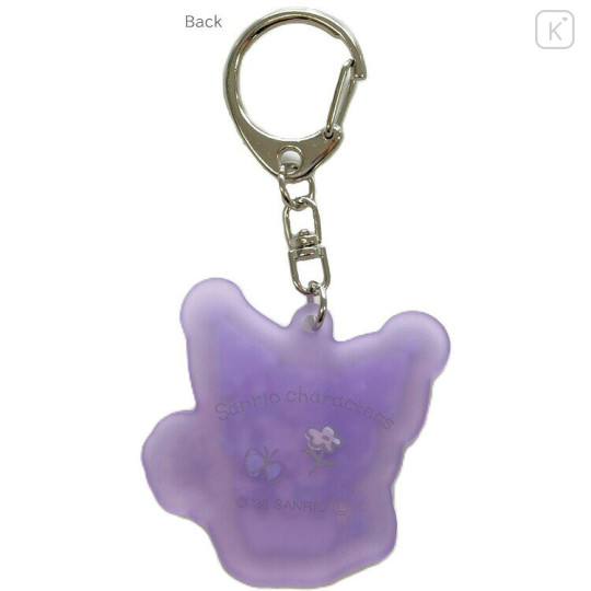 Japan Sanrio Glow-in-the-Dark Luminous Acrylic Keychain - Kuromi : Playing in the field - 2
