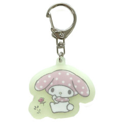 Japan Sanrio Glow-in-the-Dark Luminous Acrylic Keychain - My Melody : Playing in the field
