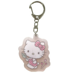 Japan Sanrio Glow-in-the-Dark Luminous Acrylic Keychain - Hello Kitty : Playing in the field