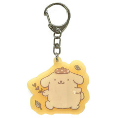 Japan Sanrio Glow-in-the-Dark Luminous Acrylic Keychain - Pompompurin : Playing in the field