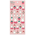 Japan Miffy Flocky Sticker - Miffy : Pink - 1