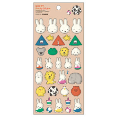 Japan Miffy Flocky Sticker - Miffy : Brown
