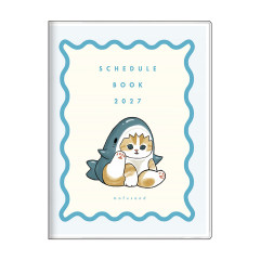 Japan Mofusand A6 Planner Monthly Schedule Book - Shark Cat Relax 2027