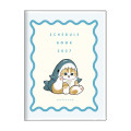 Japan Mofusand A6 Planner Monthly Schedule Book - Shark Cat Relax 2027 - 1