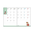 Japan Mofusand A6 Planner Monthly Schedule Book - Fruit Cat Tropical 2027 - 2
