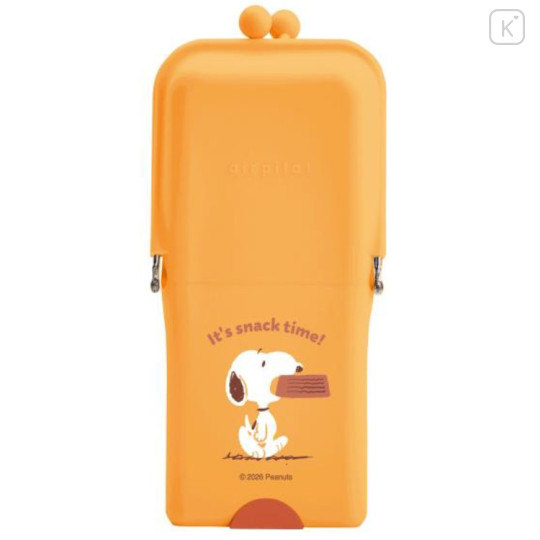Japan Peanuts Airpita Pencil Case Pen Pouch - Snoopy : Food Orange - 1