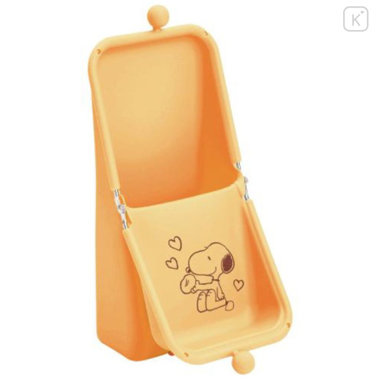 Japan Peanuts Airpita Pencil Case Pen Pouch - Snoopy : Food Orange - 2