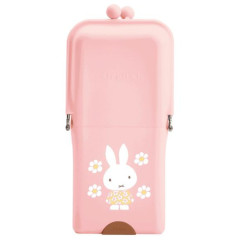 Japan Miffy Airpita Pencil Case Pen Pouch - Miffy : Flower Light Pink