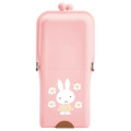 Japan Miffy Airpita Pencil Case Pen Pouch - Miffy : Flower Light Pink - 1