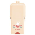 Japan Miffy Airpita Pencil Case Pen Pouch - Miffy : Flower Light Orange - 1