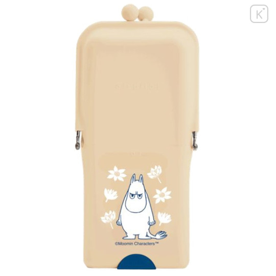 Japan Moomin Airpita Pencil Case Pen Pouch - Moomintroll : Grumpy Beige - 1