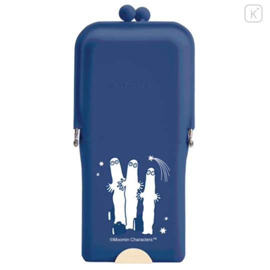 Japan Moomin Airpita Pencil Case Pen Pouch - Hattifatteners : Navy - 1