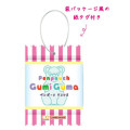 Japan Sun-Star GumiGuma Clear Pencil Case Pen Pouch & Smartphone Stand with Carabiner - Yellow Lemon Bear - 3