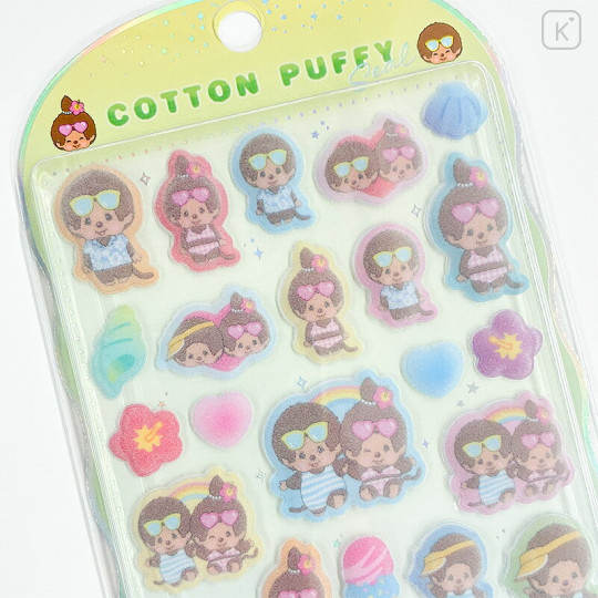Japan Monchhichi Cotton Puffy Seal - Monchhichi-chan & Monchhichi-kun : Summer - 2