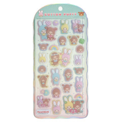 Japan Monchhichi Cotton Puffy Seal - Chimutan & Monchhichi-chan & Monchhichi-kun