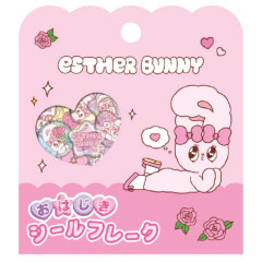 Japan Esther Bunny Marble Sticker Flakes - Ribbon