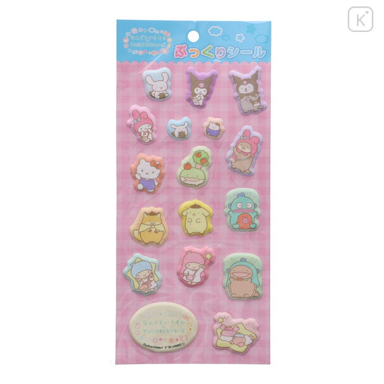 Japan Nandemo Ikimono × Sanrio Puffy Sticker - 1