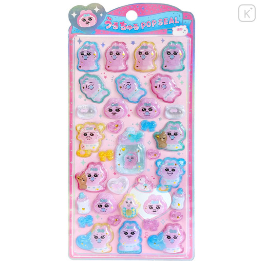 Japan Kawaisouni Uruchuru Pop Seal - Panchu Rabbit : A - 1