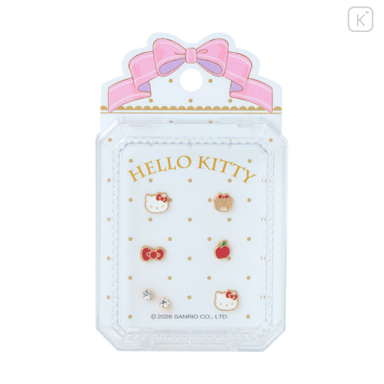 Japan Sanrio Original Earrings Set - Hello Kitty - 1