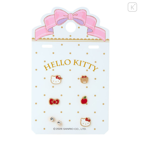 Japan Sanrio Original Earrings Set - Hello Kitty - 2