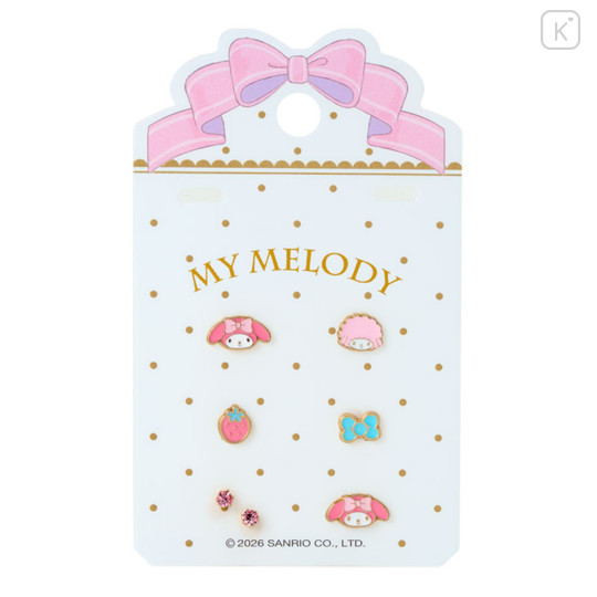 Japan Sanrio Original Earrings Set - My Melody - 2