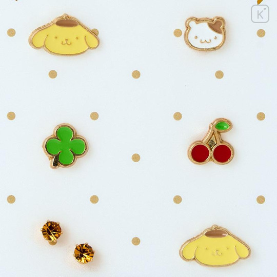 Japan Sanrio Original Earrings Set - Pompompurin - 4