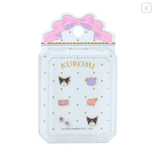 Japan Sanrio Original Earrings Set - Kuromi - 1