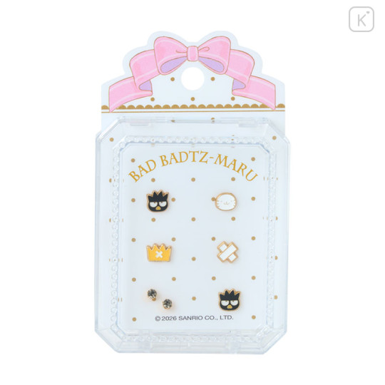 Japan Sanrio Original Earrings Set - Badtz-maru - 1