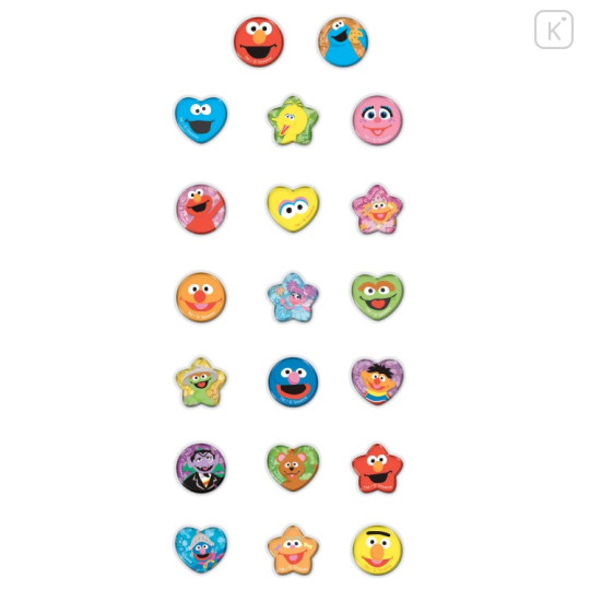 Japan Sesame Street KiraCoro Glass Bead Sticker - 2