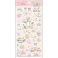 Japan San-X Gold Foil Clear Seal Sticker - Sumikko Gurashi : Angel and Devil's Tail Angel - 1