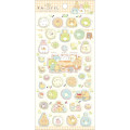 Japan San-X FuniFuni Puffy Squishy Sticker - Sumikko Gurashi : Raccoon Tanuki Round Restaurant A - 1