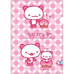 Japan San-X A4 Clear Folder - San-X Universe Momo Panda