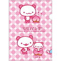 Japan San-X A4 Clear Folder - San-X Universe Momo Panda - 1