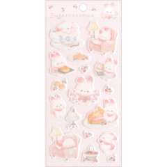 Japan San-X Puffy Sticker - Sugarcocomuu : Sugarcocomuu's Holiday A