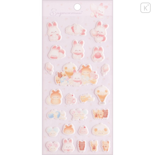 Japan San-X Puffy Sticker - Sugarcocomuu : Sugarcocomuu's Holiday B - 1