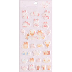 Japan San-X Puffy Sticker - Sugarcocomuu : Sugarcocomuu's Holiday B