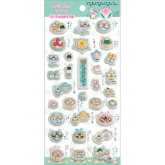 Japan San-X FuniFuni Puffy Squishy Sticker - Nyan Nyan Nyanko : San-X Universe Dim Sum