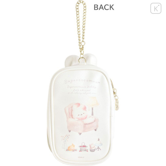 Japan San-X Plush Clear Pouch - Sugarcocomuu : Sugarcocomuu's Holiday Ivory - 2