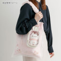 Japan San-X Plush Clear Pouch - Sugarcocomuu : Sugarcocomuu's Holiday Ivory - 3