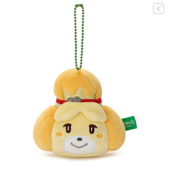 Japan Animal Crossing Plush Keychain - Mocchi-Mocchi-GameStyle Isabelle Face - 1
