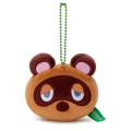 Japan Animal Crossing Plush Keychain - Mocchi-Mocchi-GameStyle Tom Nook Face - 1