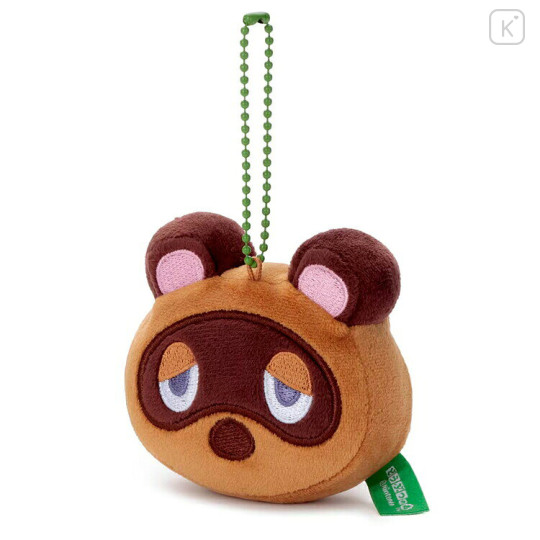 Japan Animal Crossing Plush Keychain - Mocchi-Mocchi-GameStyle Tom Nook Face - 2