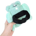 Japan Hatsune Miku Plush Pouch & Bag Charm - Turquoise Bear Costume Eye-Up - 2