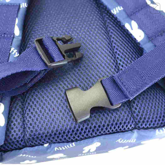 Japan Miffy Baby Backpack - Miffy : Navy White Face - 3